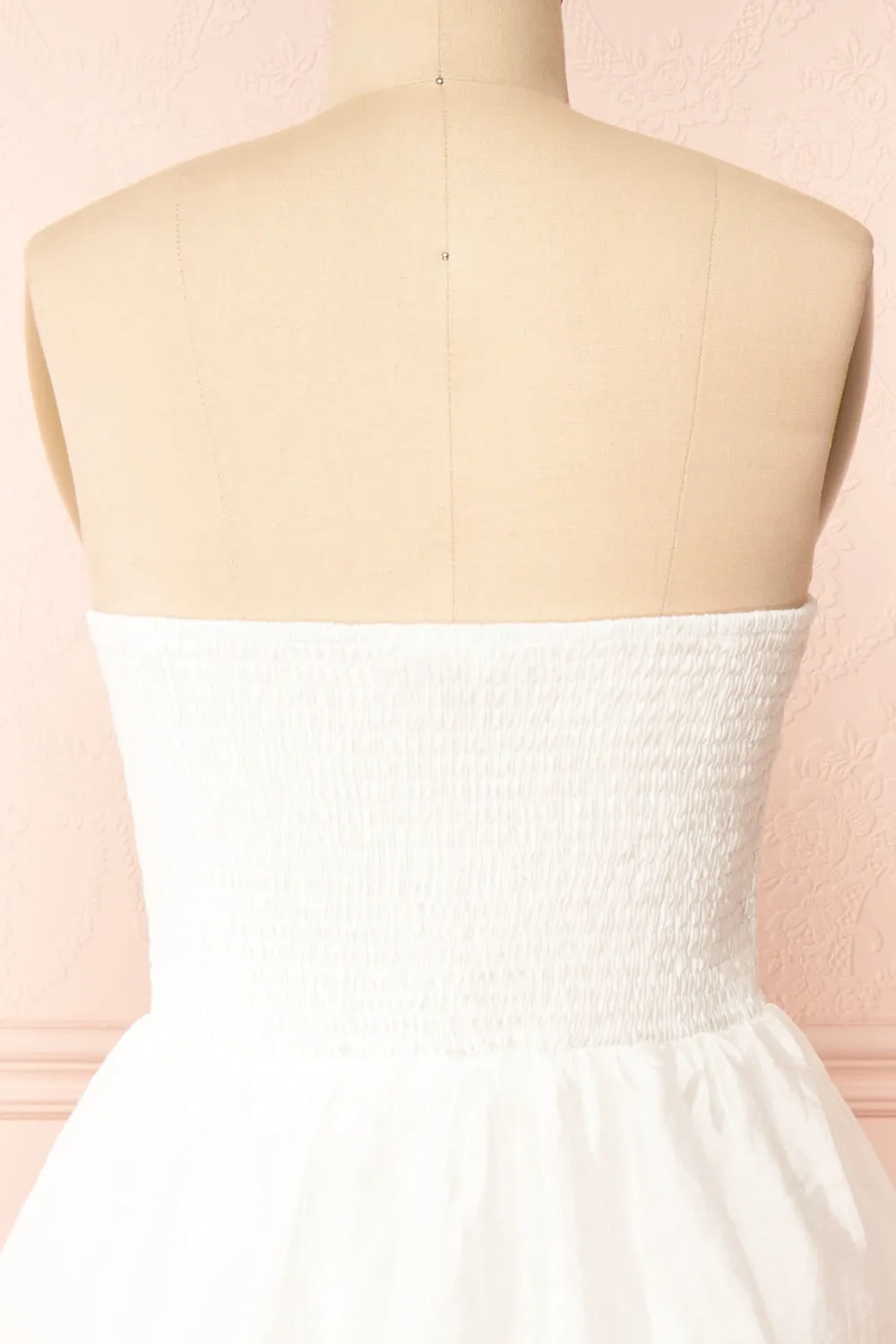 Orlaith | White Layered Maxi Dress w/ Ruffles