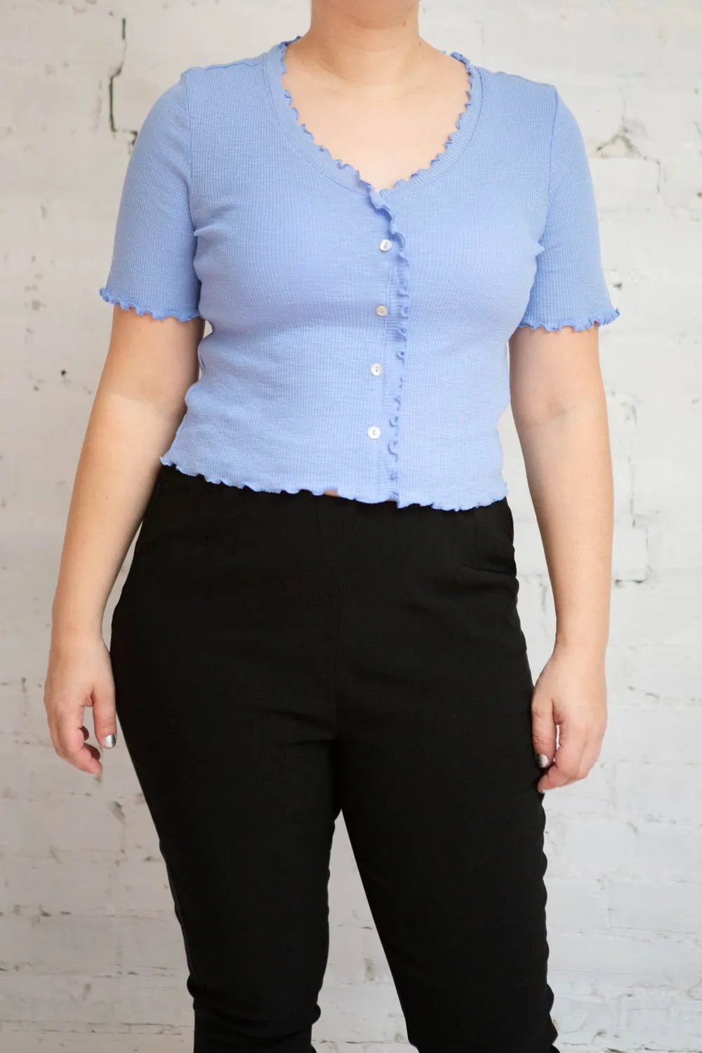 Orsova | Black Fitted Pants w/ Stretchable Waist