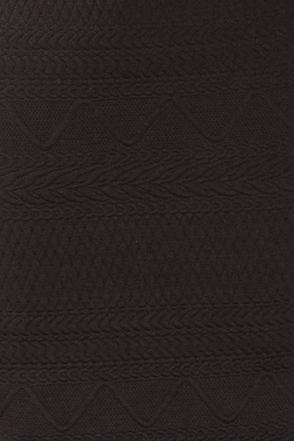 Oufa Black | Long Sleeve Textured Dress