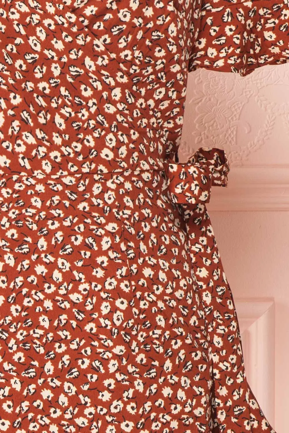 Oxylos | Floral Short Wrap Dress