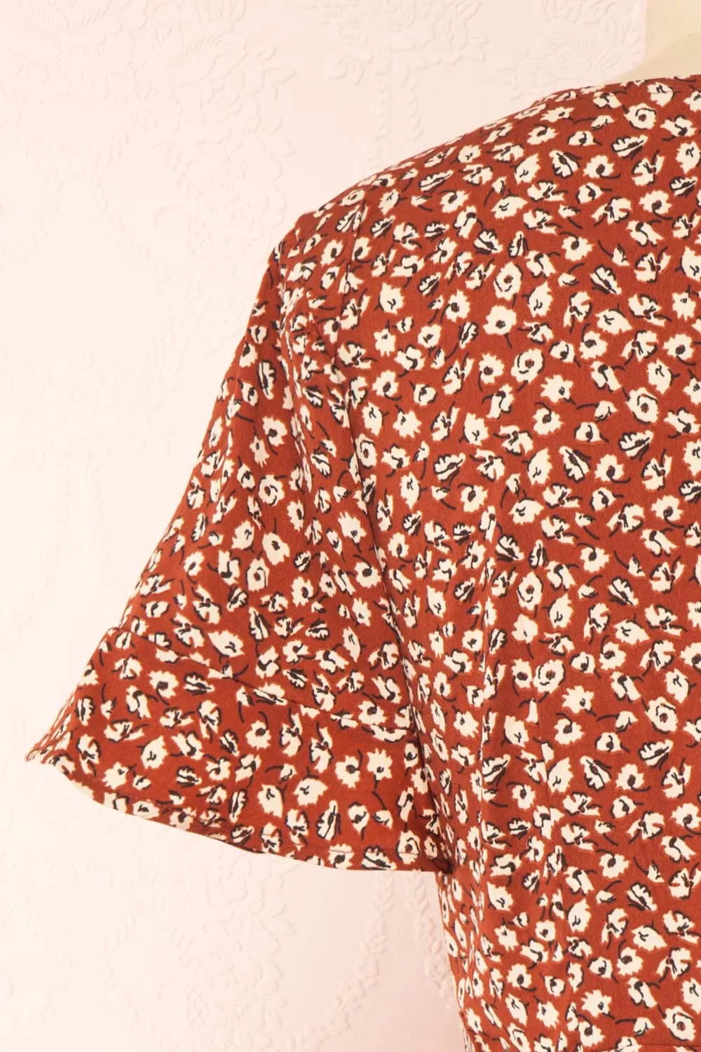 Oxylos | Floral Short Wrap Dress