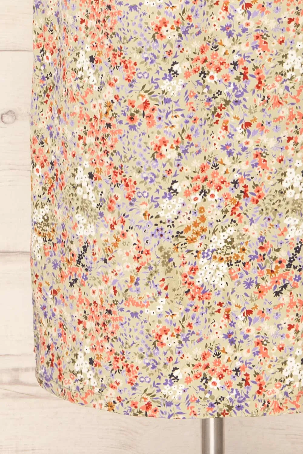 Pajai | Floral Print Midi Skirt w/ Elastic Waist