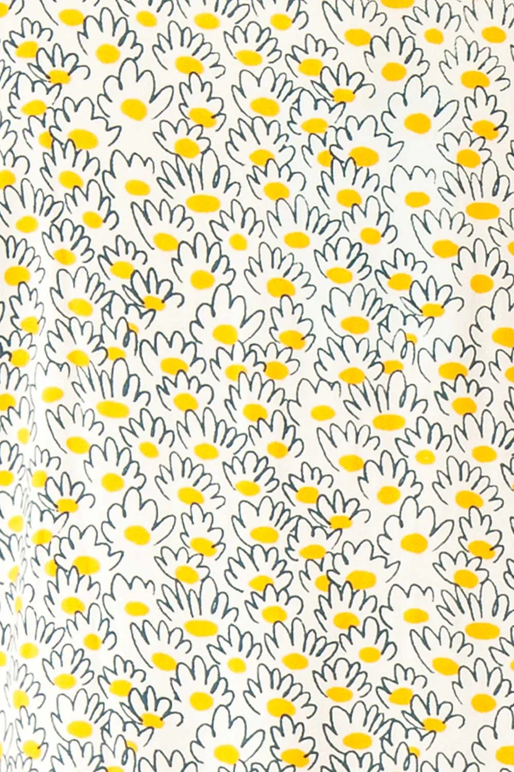 Palotta | Long Daisy Print Button-Up Dress