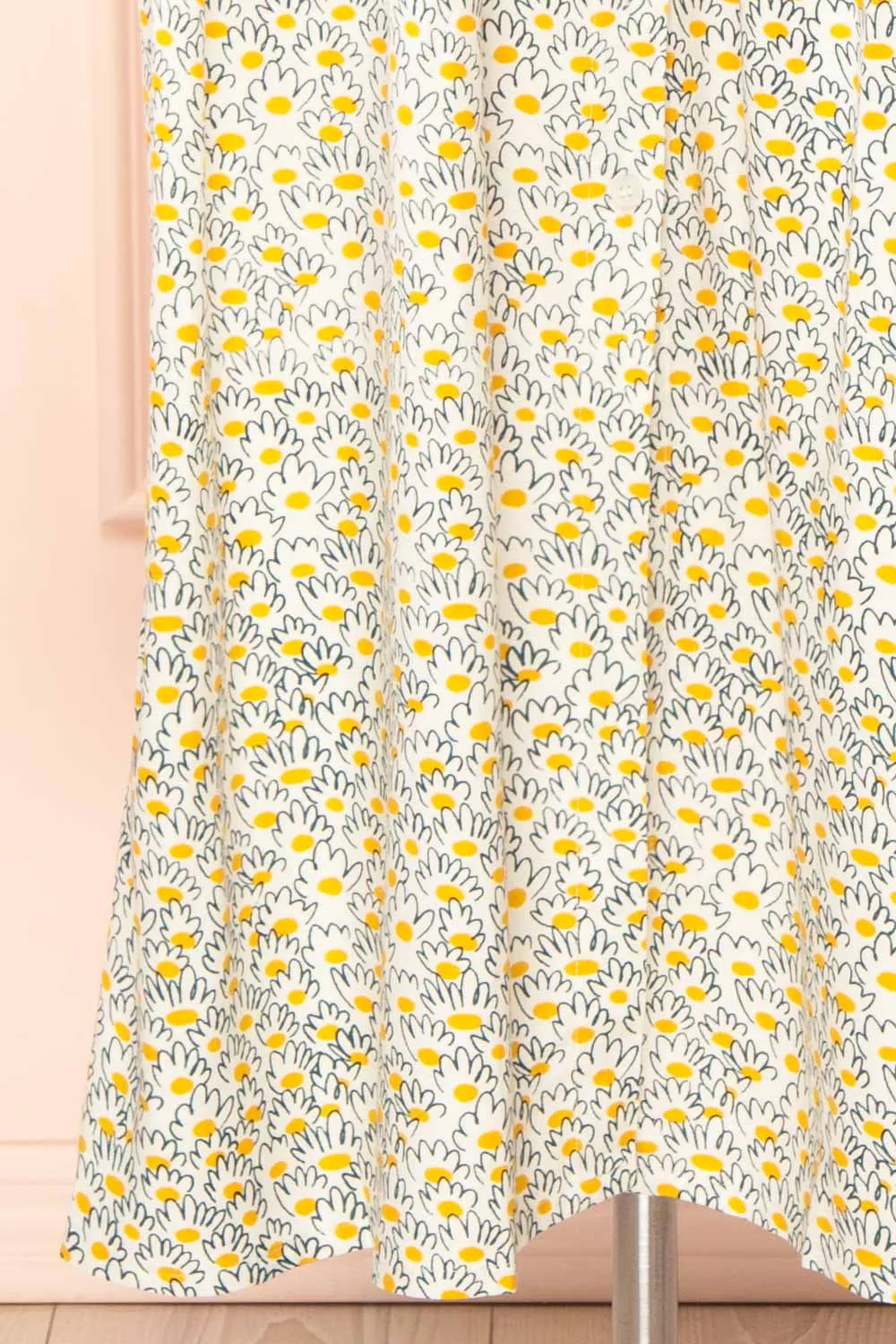Palotta | Long Daisy Print Button-Up Dress