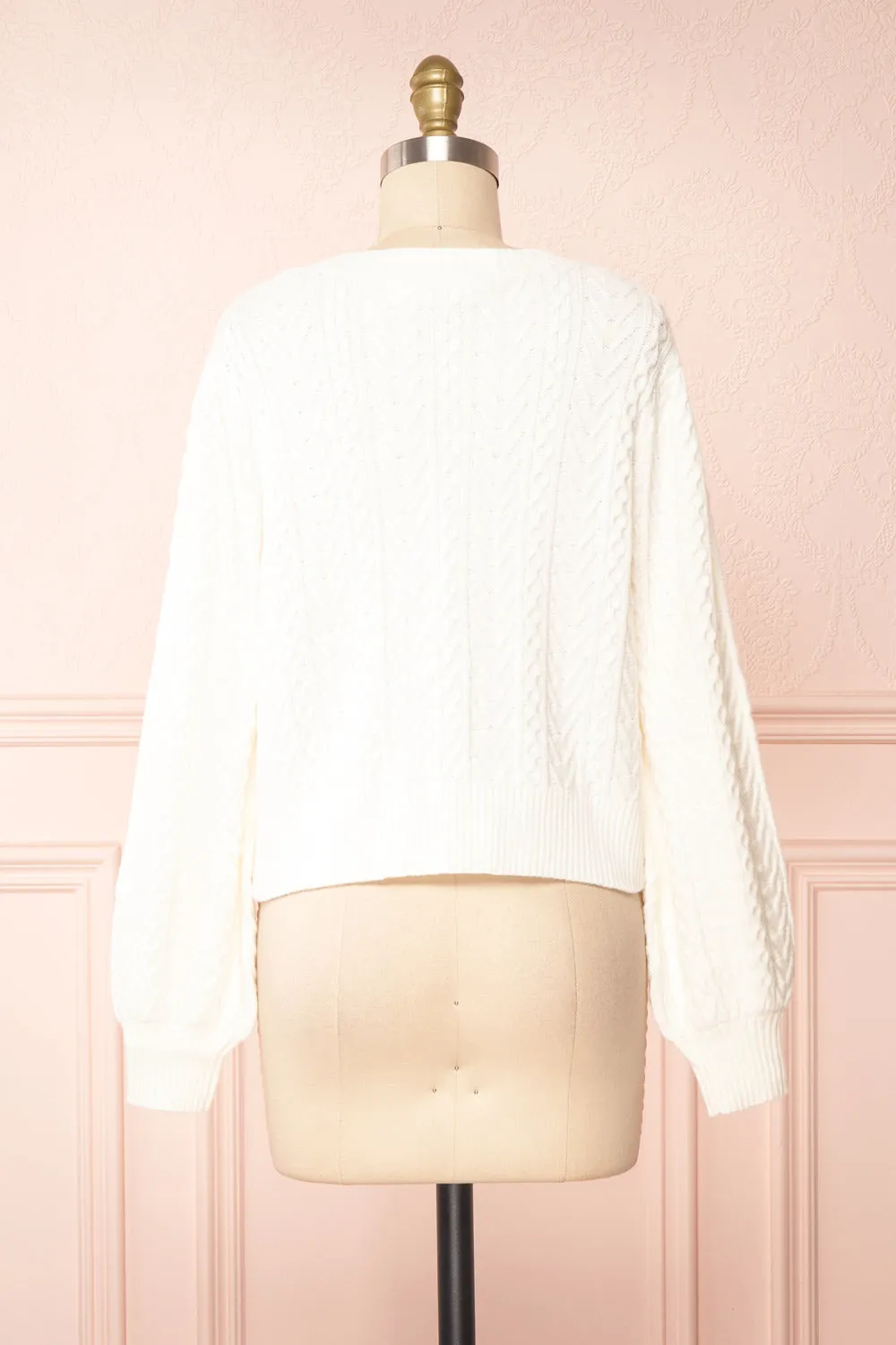 Panda | Knit Cardigan w/ Bow Detail
