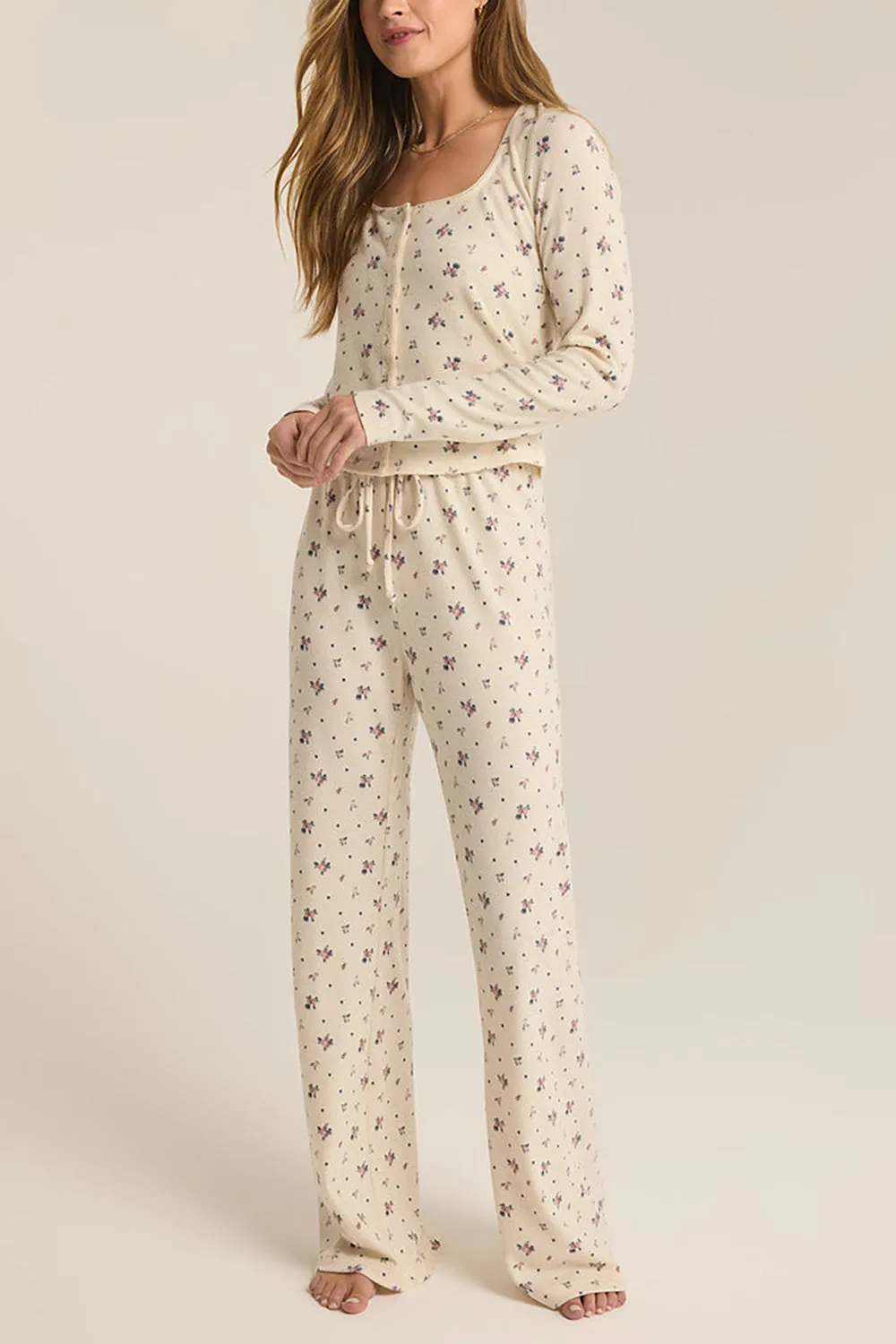 Pantona | Ivory Floral Lounge Pants