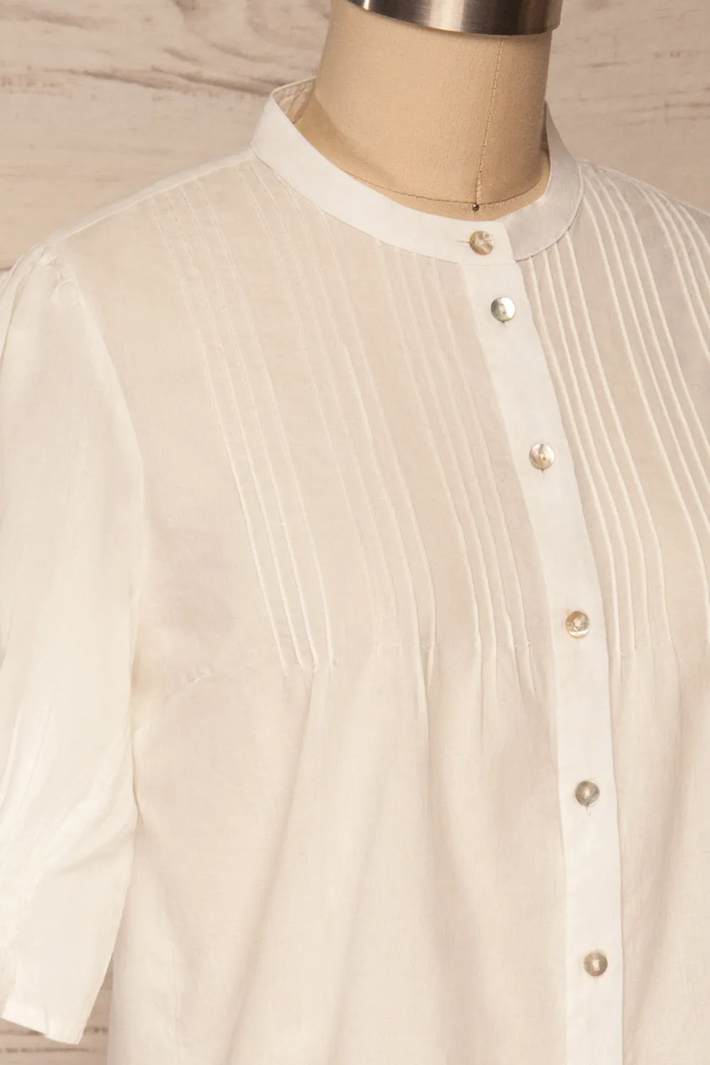 Paoline | White Button-Up Blouse