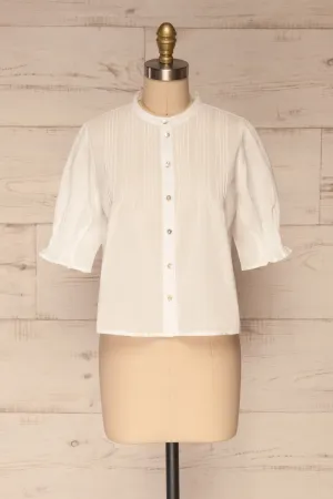 Paoline | White Button-Up Blouse