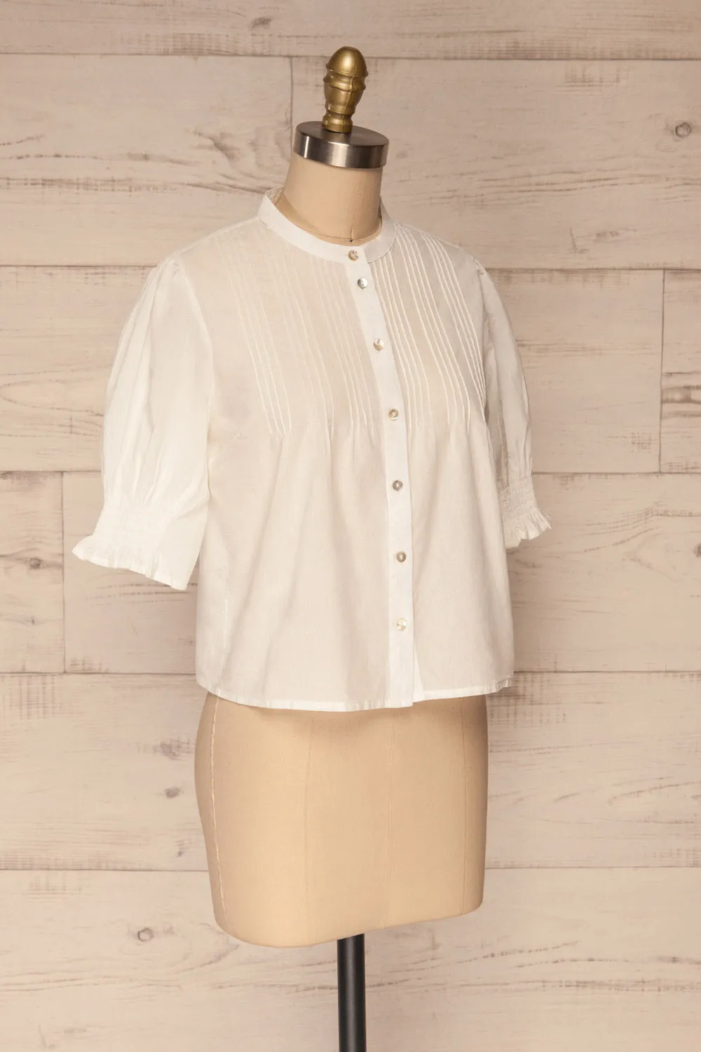 Paoline | White Button-Up Blouse