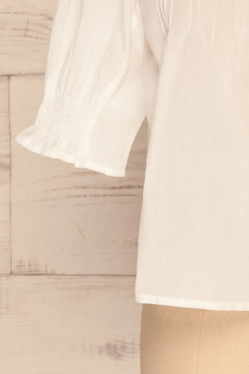 Paoline | White Button-Up Blouse