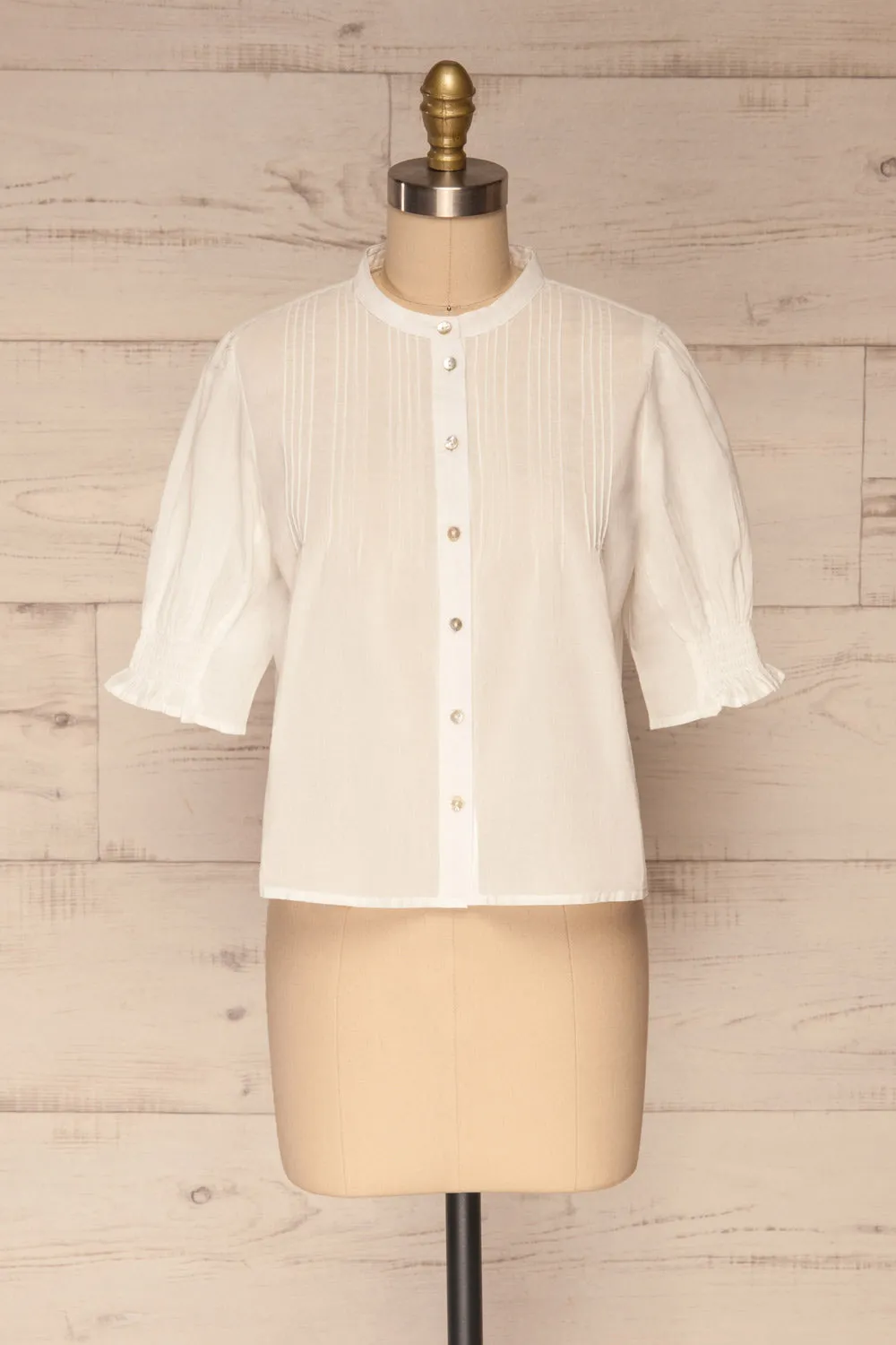 Paoline | White Button-Up Blouse