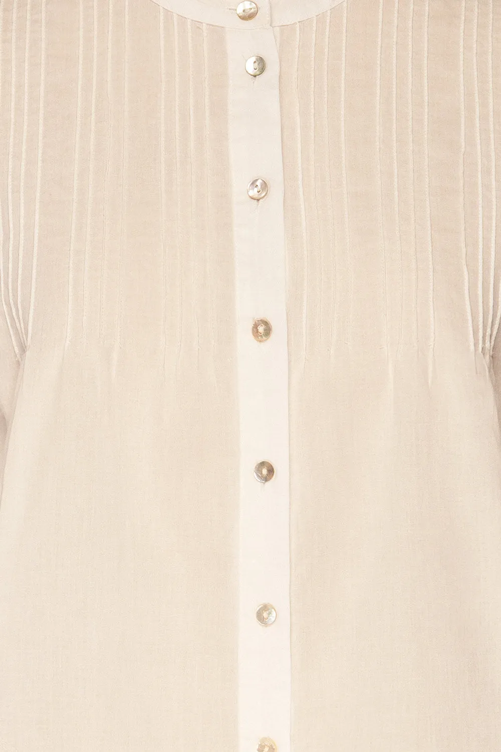 Paoline | White Button-Up Blouse