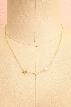Paralia | Golden Starfish Choker Necklace