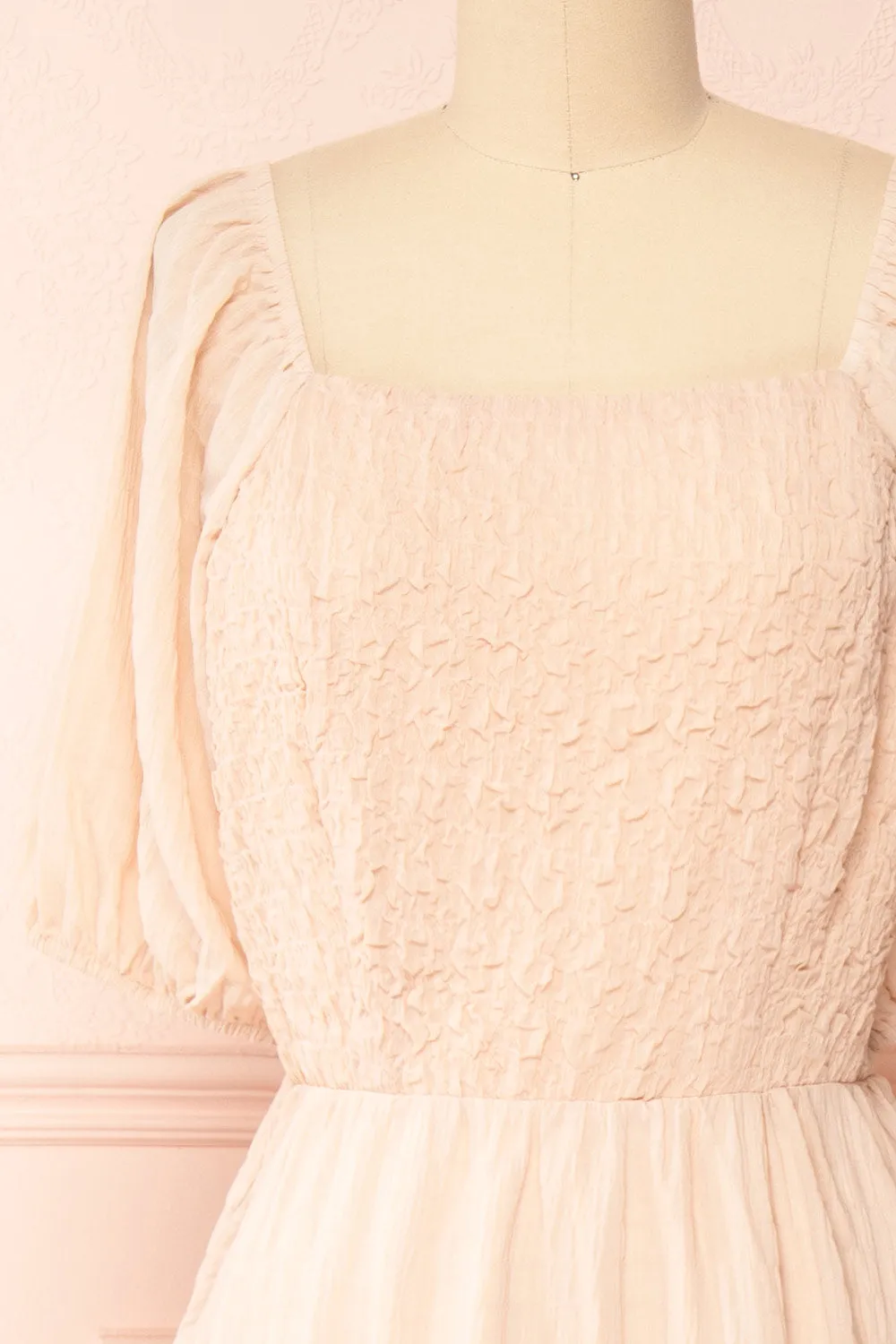 Parthenia | A-Line Tiered Midi Dress