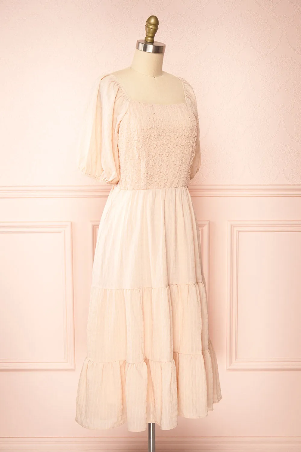 Parthenia | A-Line Tiered Midi Dress