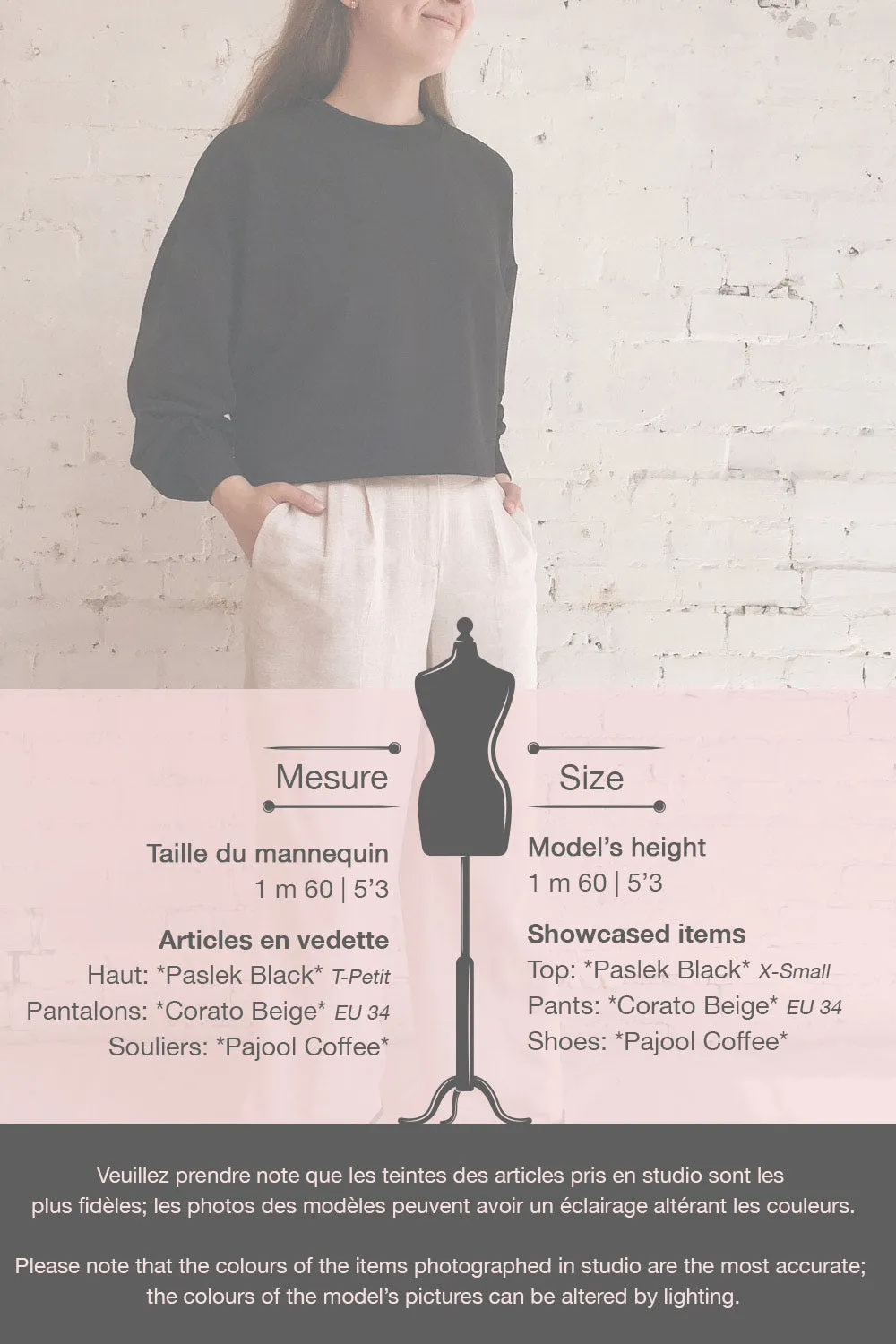 Paslek Black | Long Sleeve Crop Top
