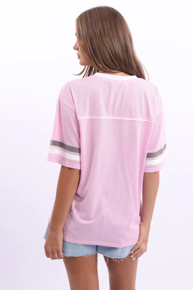 Pink Sport Tee Short Sleeve
