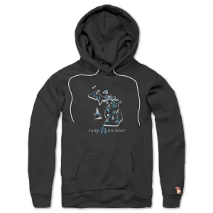 PURE MICHIGAN - MICHIGAN MAP ALL SEASON HOODIE (UNISEX)