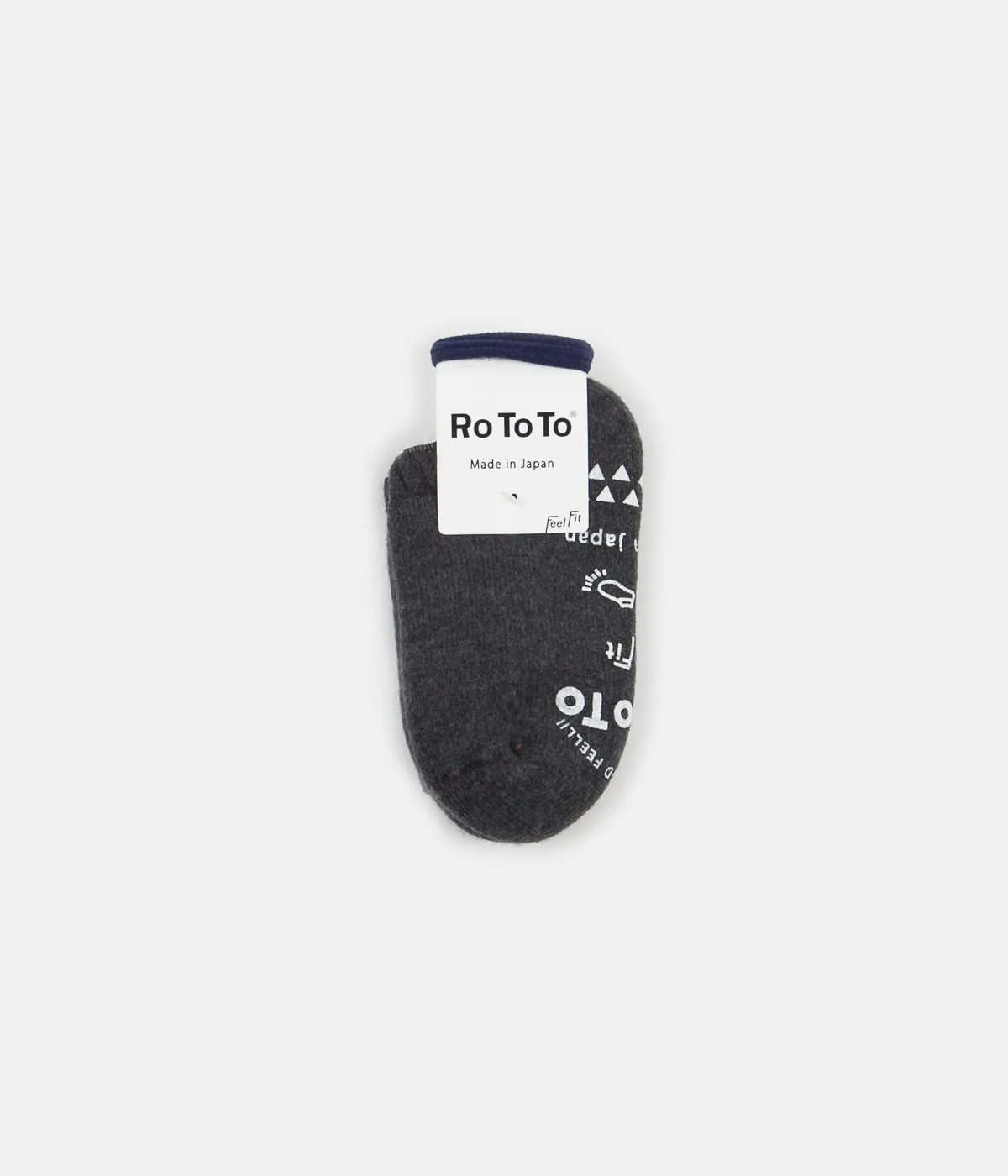 RoToTo Pile Slipper Socks - Charcoal