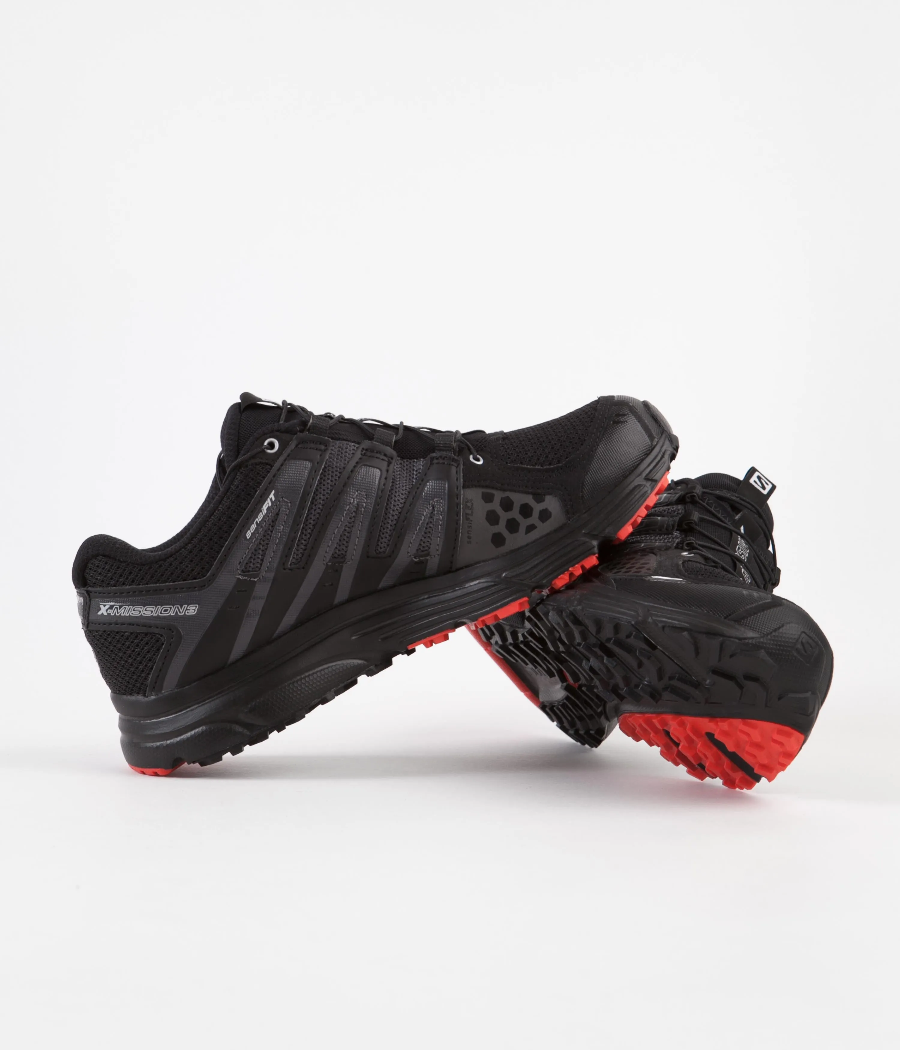Salomon X-Mission 3 Shoes - Black / Silver Metallic / Racing Road