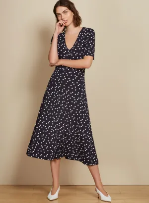 Sapphire Button Dress