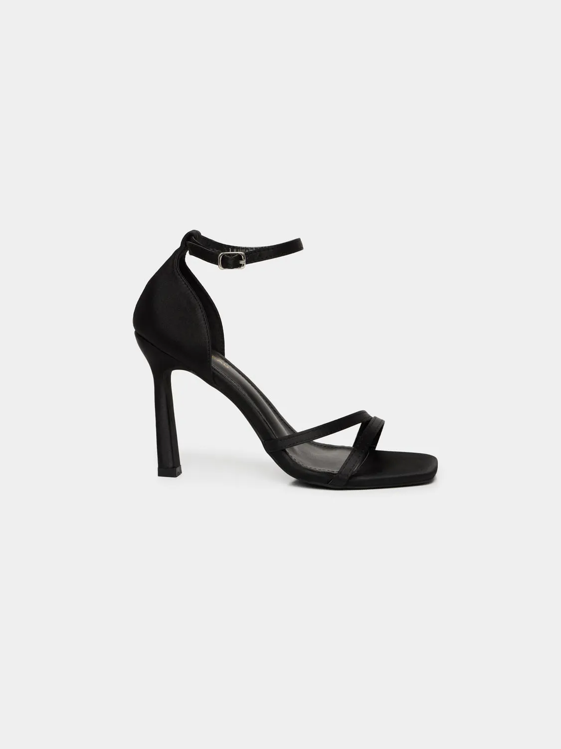 Satin Strappy High Heel Sandal