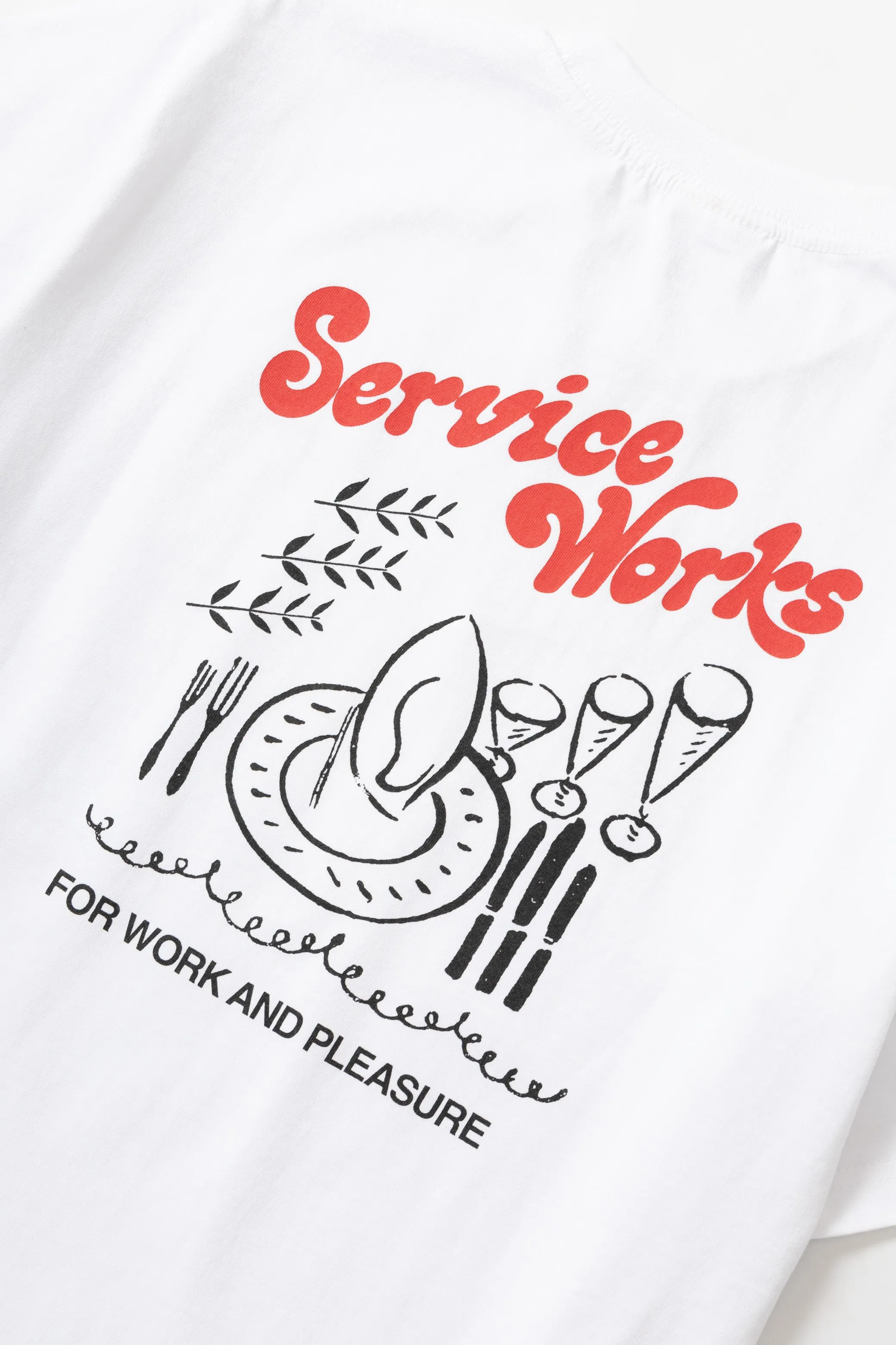 Service Works - Work   Pleasure Tee - White