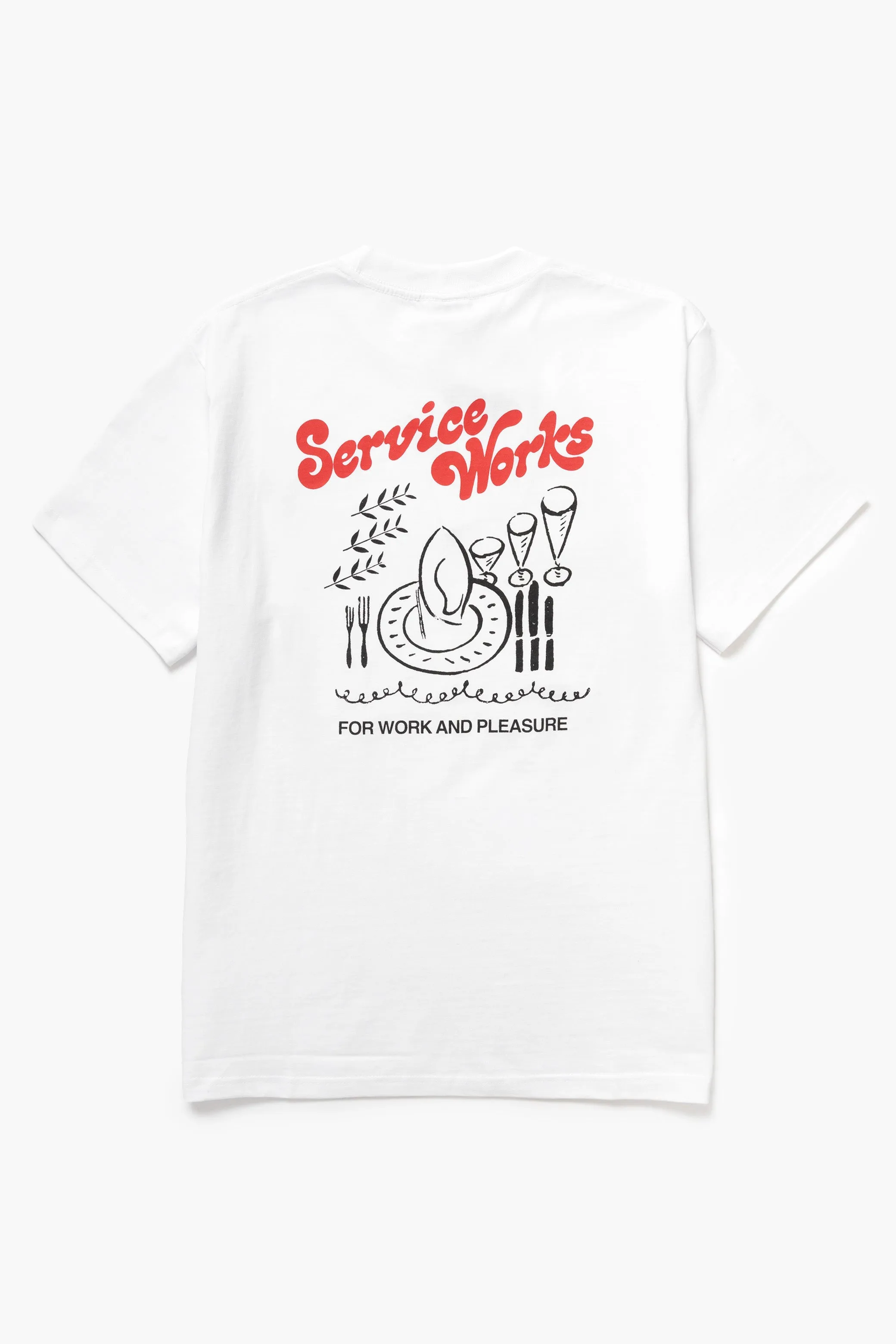 Service Works - Work   Pleasure Tee - White