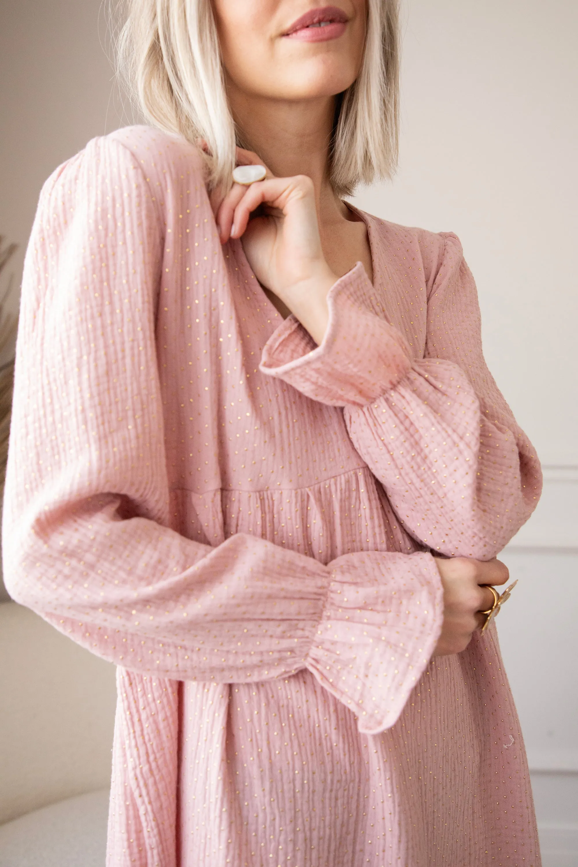 Shine Like Gold Old Pink - Jurk