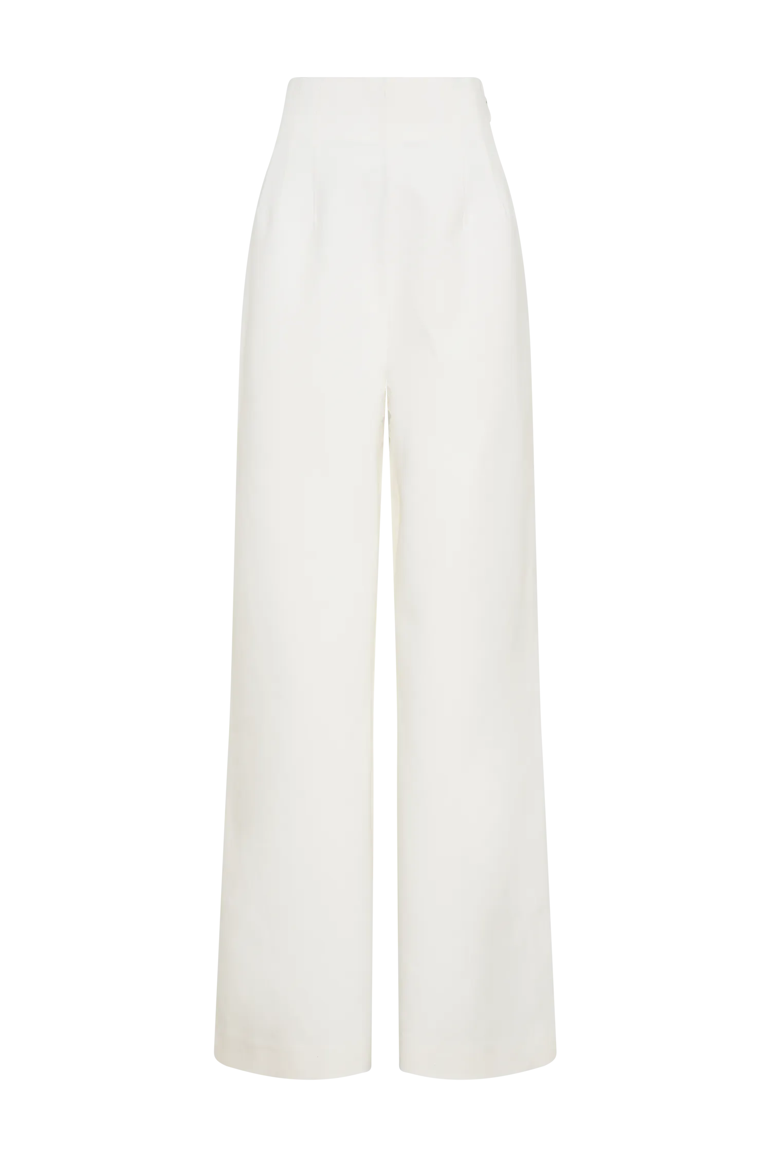 Silas High Waist Pants - White