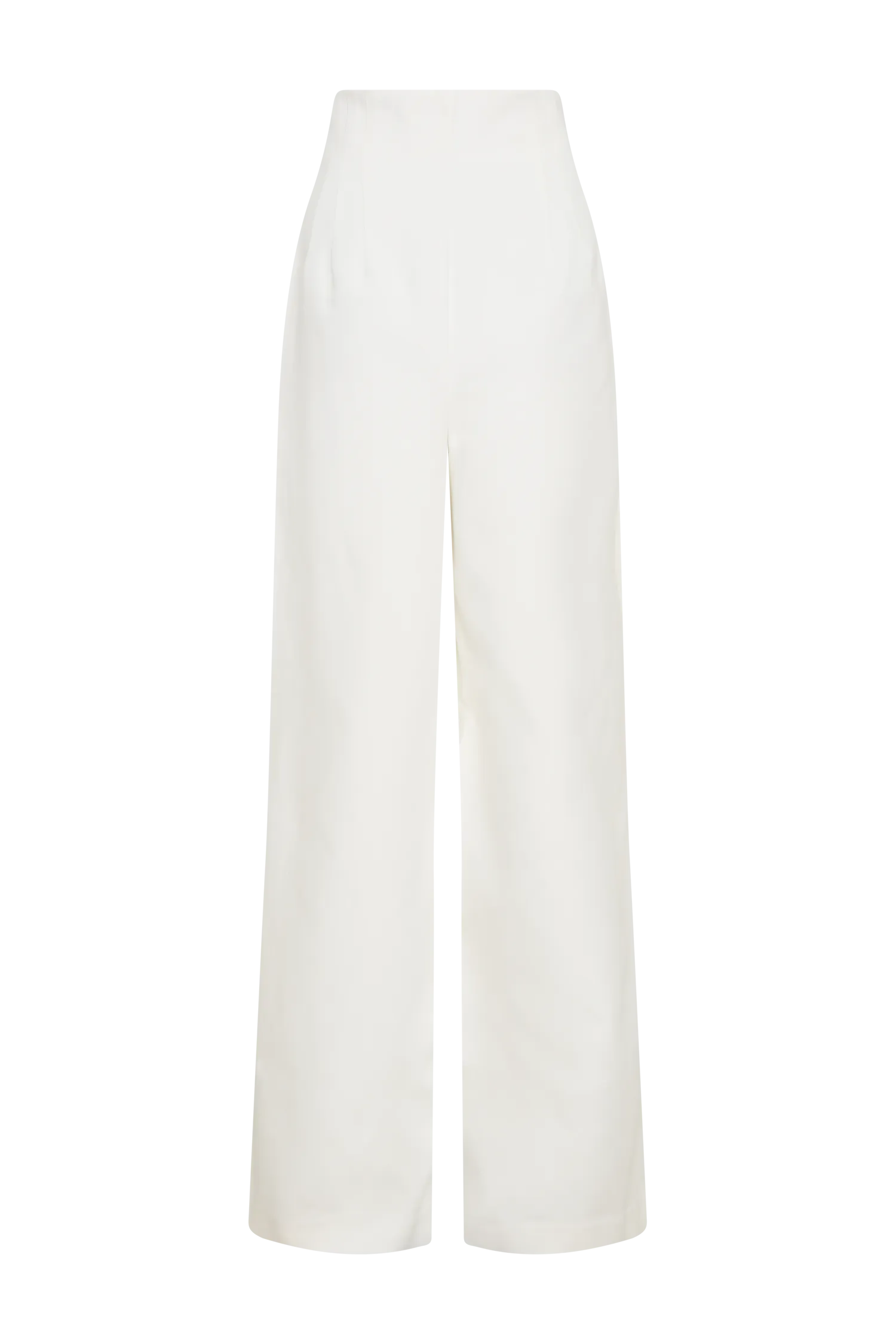 Silas High Waist Pants - White