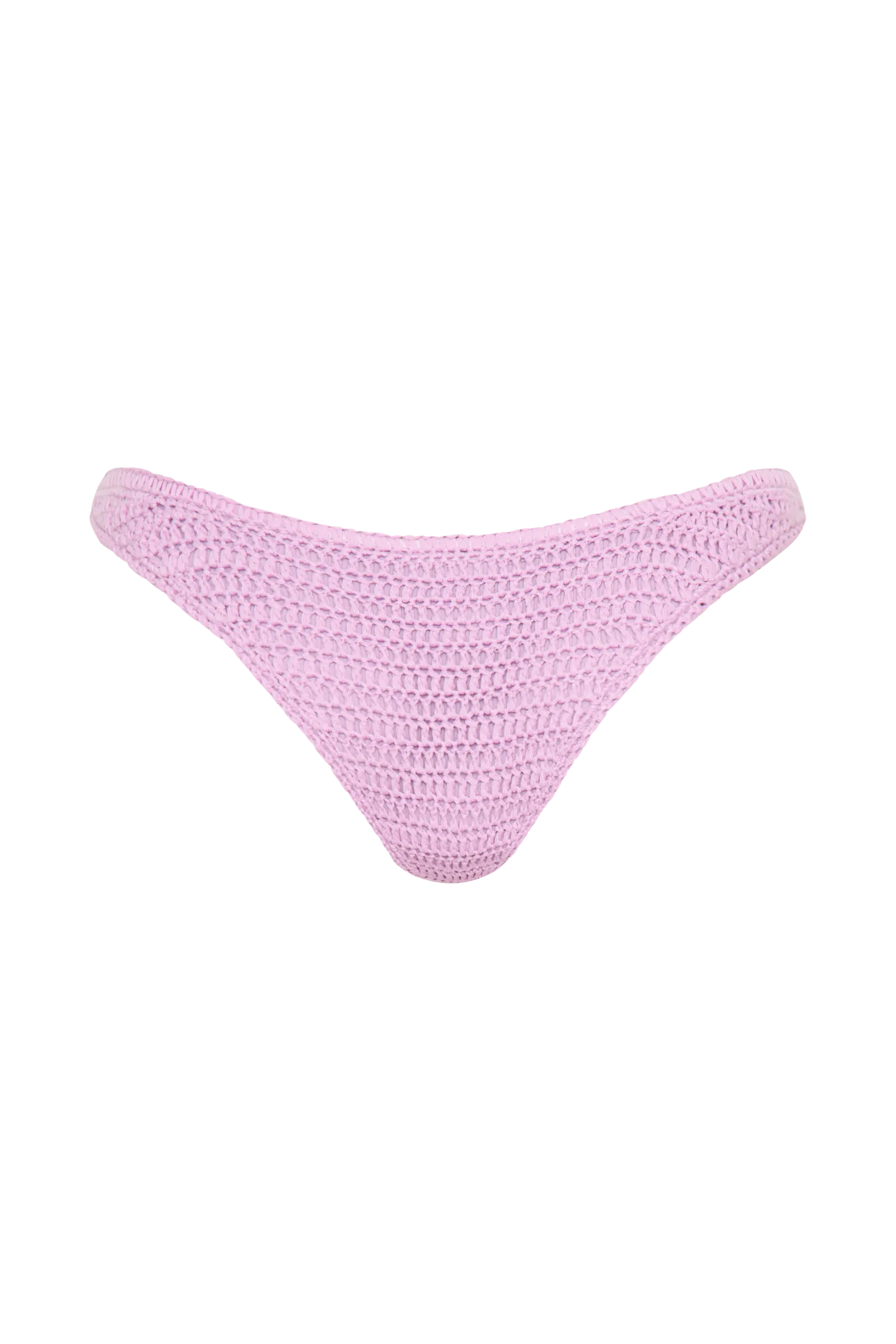Skye Floral Crochet Tie Up Bikini Bottom - Lilac
