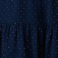 Sparkly Dot Print Semi Sheer Short Dress