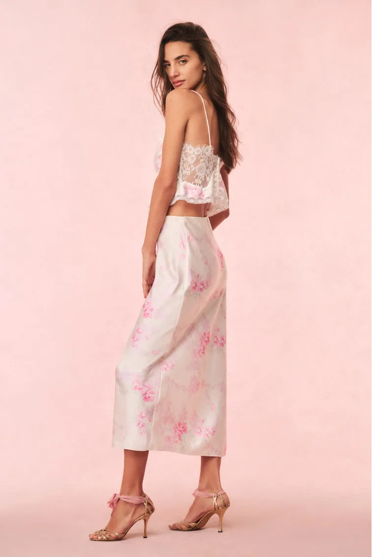 Spritely Satin Floral Cami