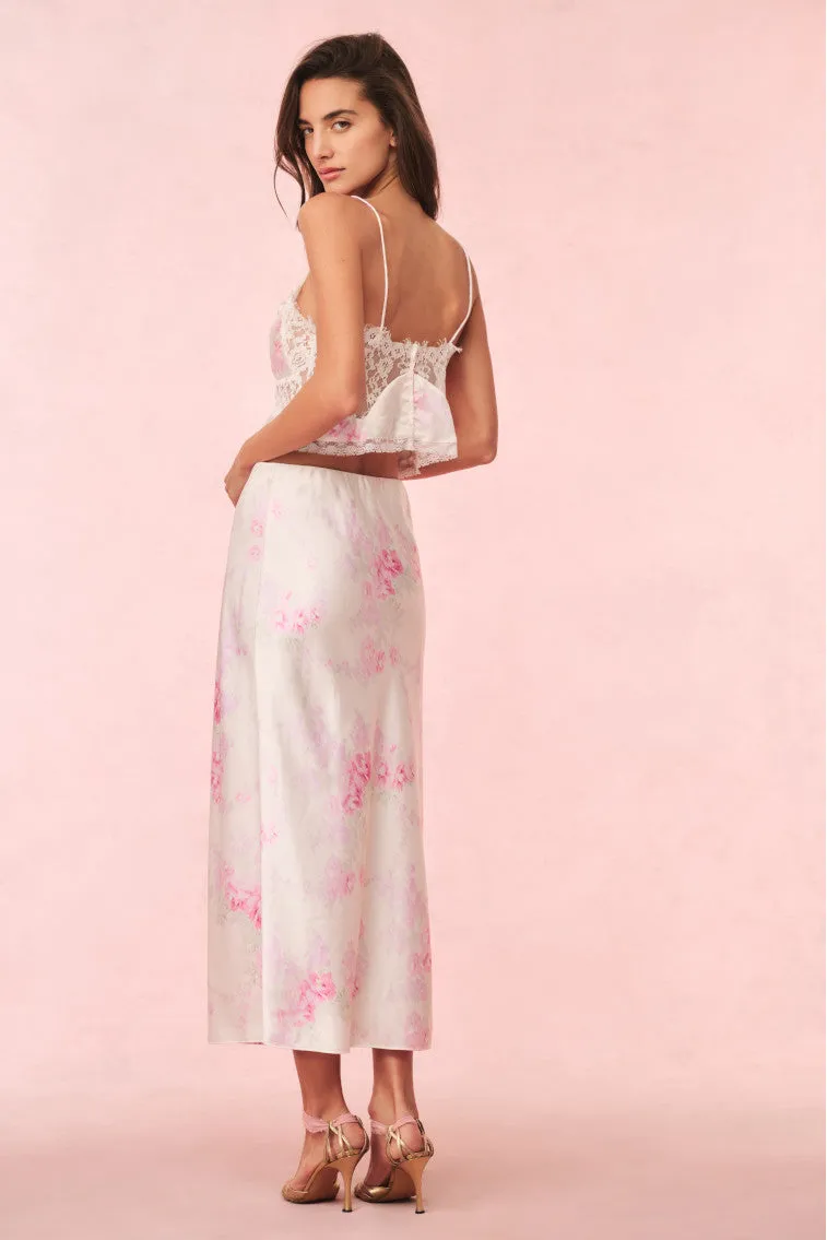 Spritely Satin Floral Cami