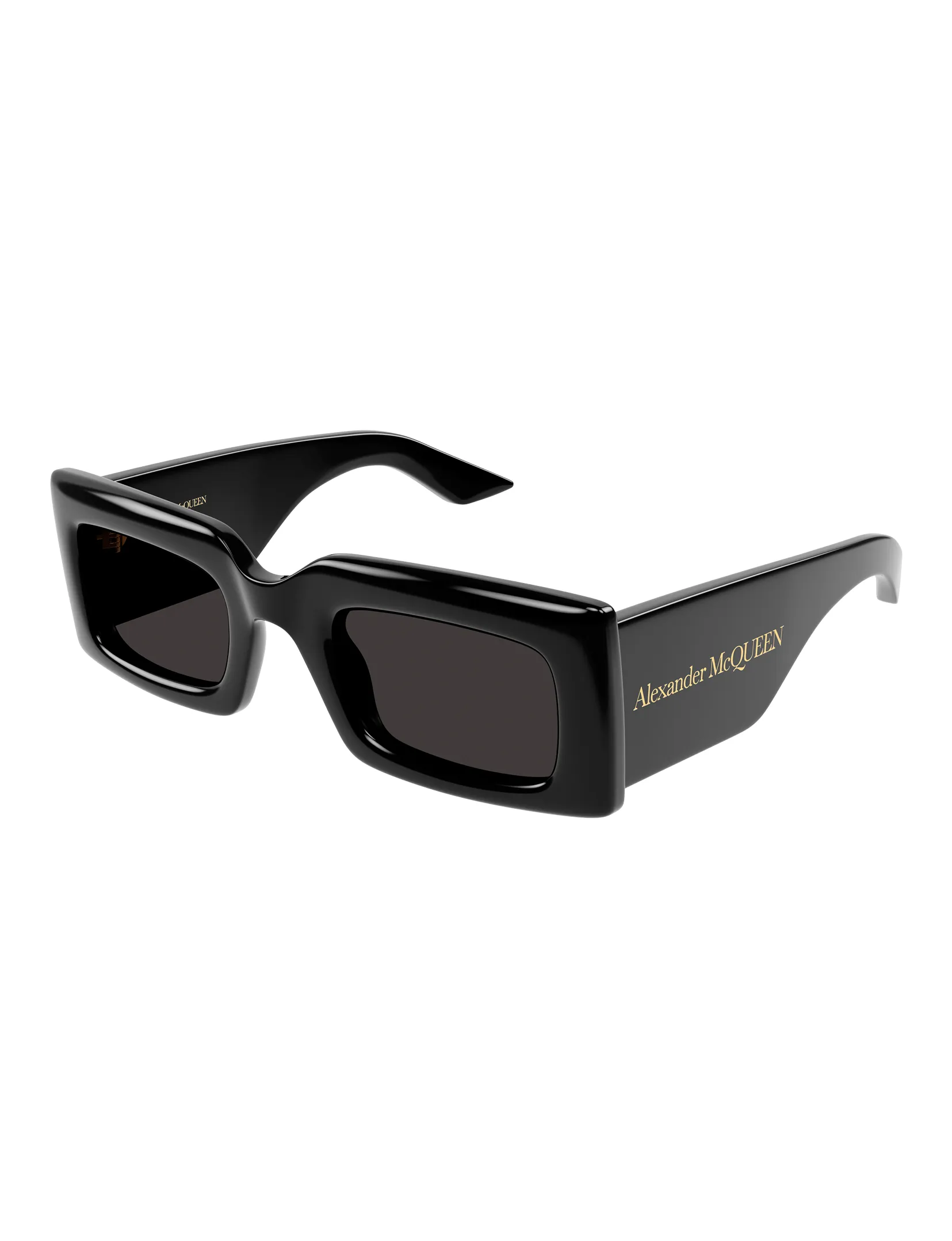 Square Logo Sunglasses, Black/Grey