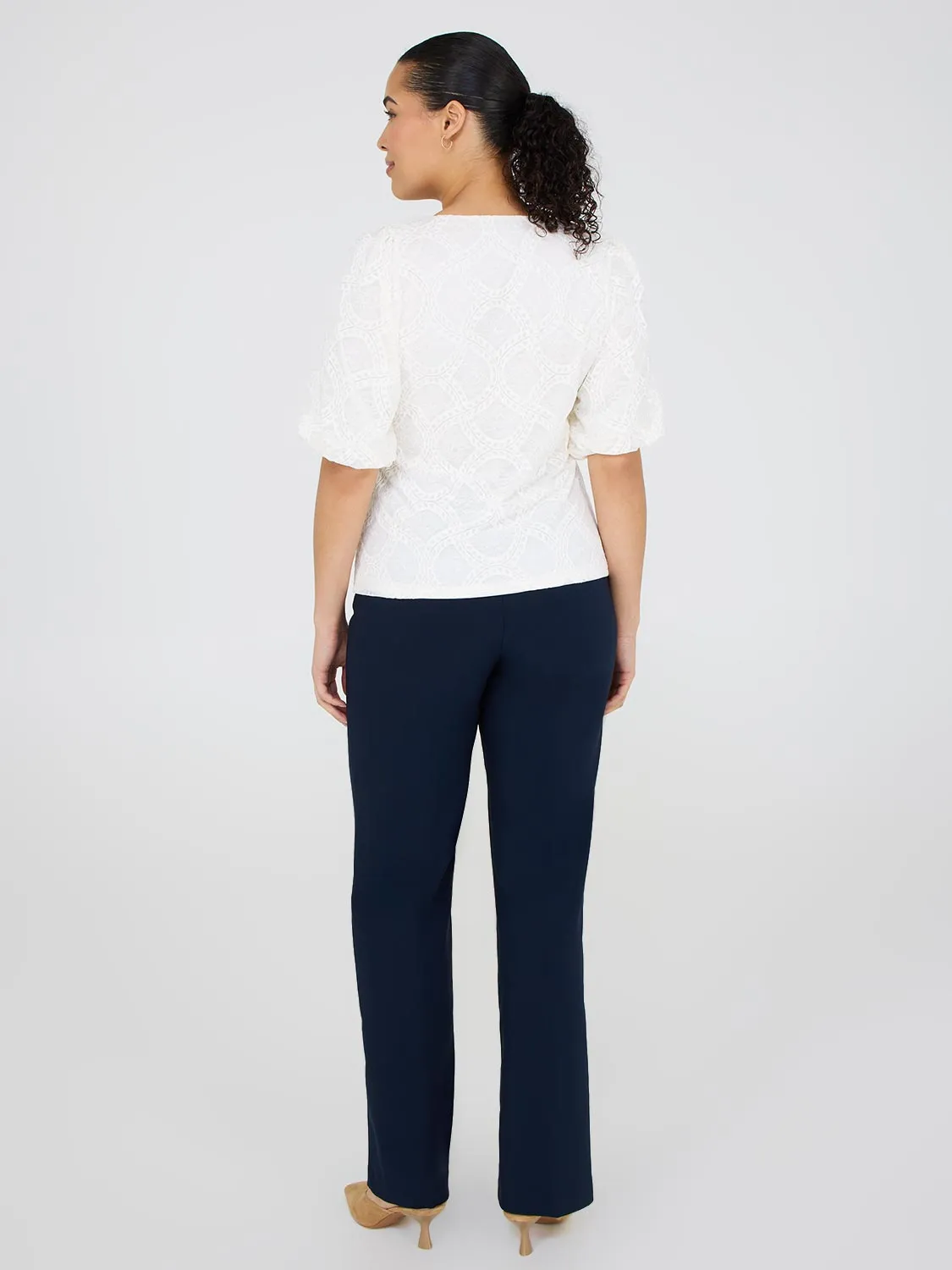 Square Neck Lace Top