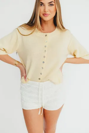 Stacey Cardigan in Yellow