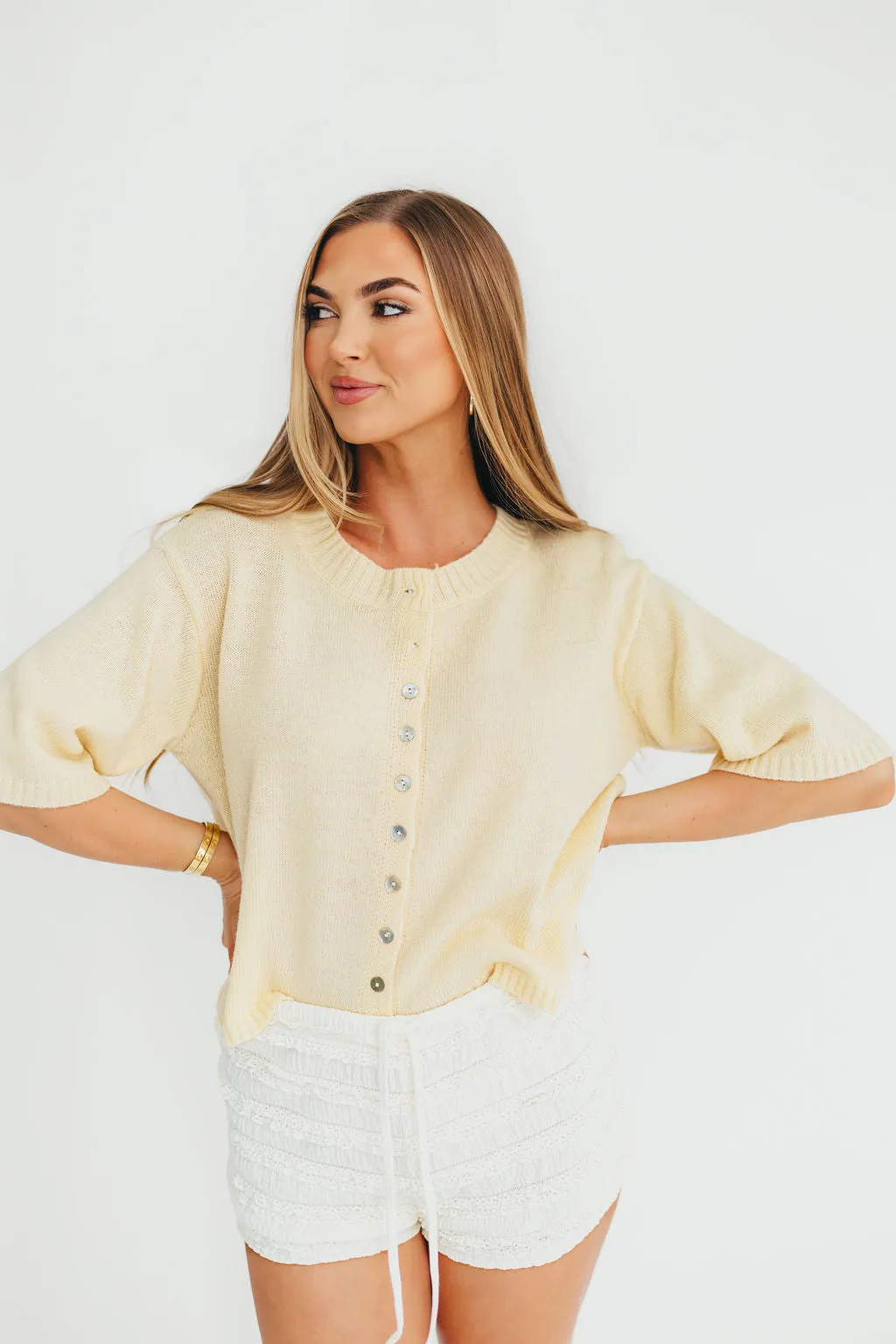 Stacey Cardigan in Yellow
