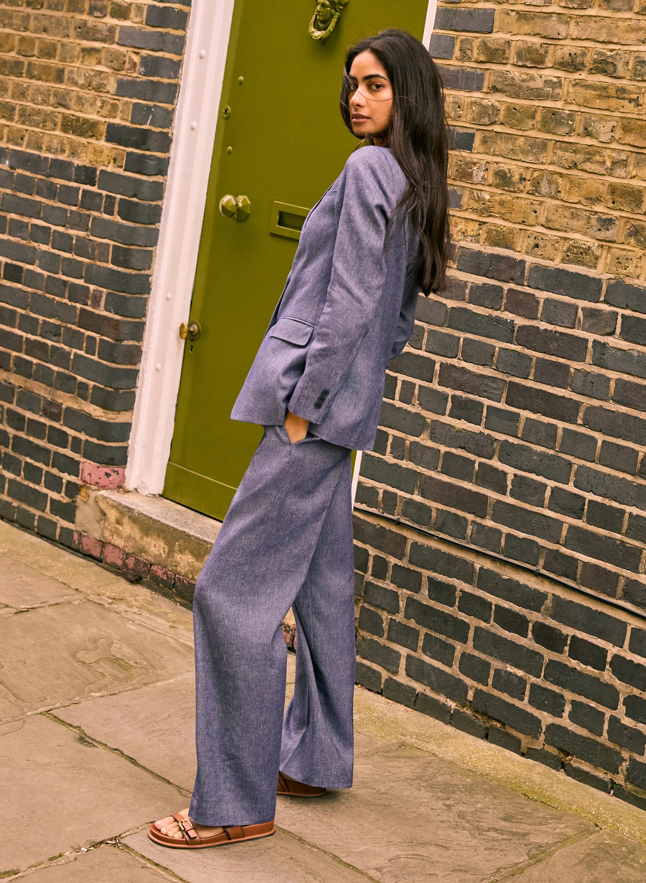Stina Linen Blazer