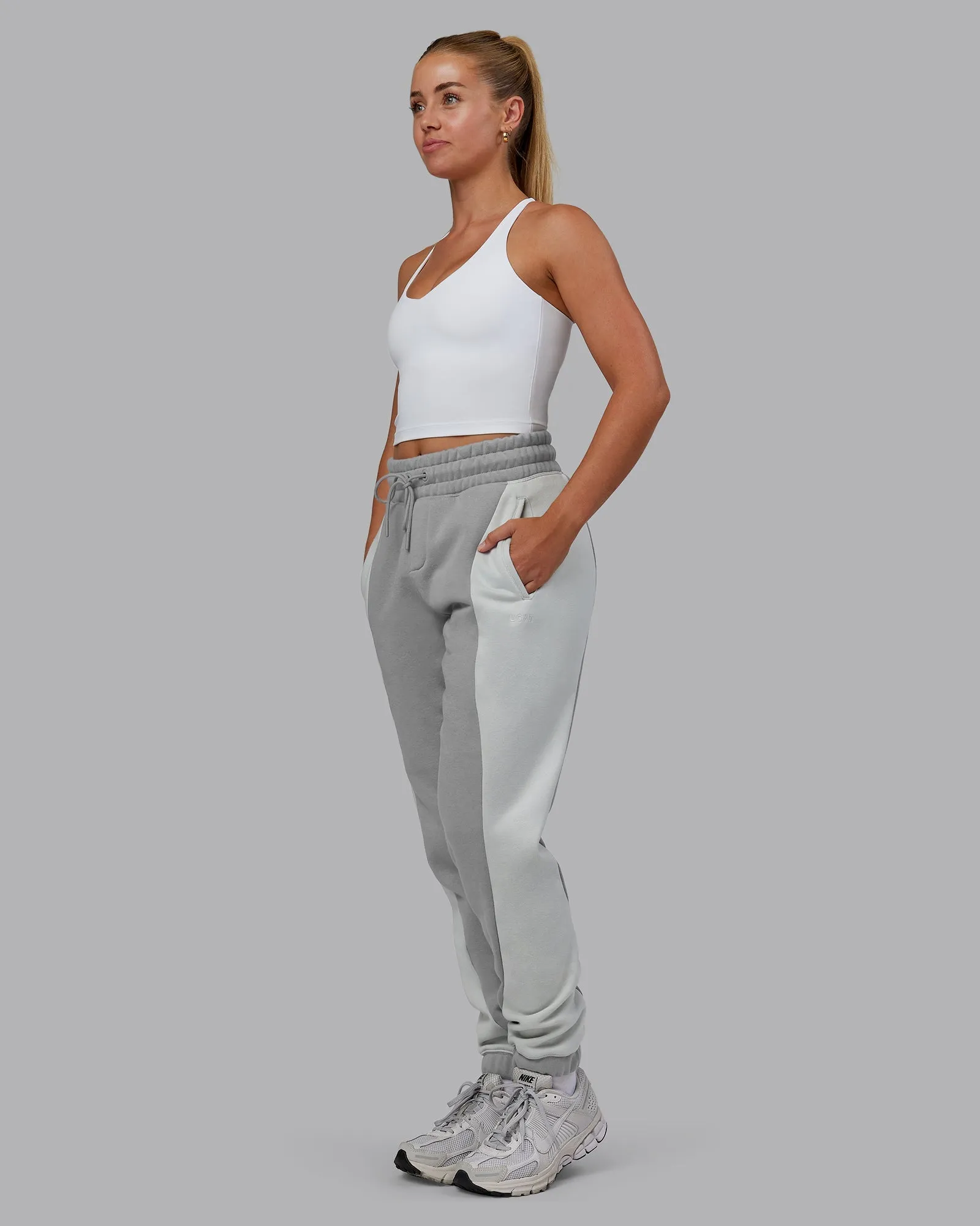 Stream Panel Joggers - Circular Grey-Digital Mist