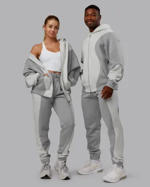 Stream Panel Joggers - Circular Grey-Digital Mist