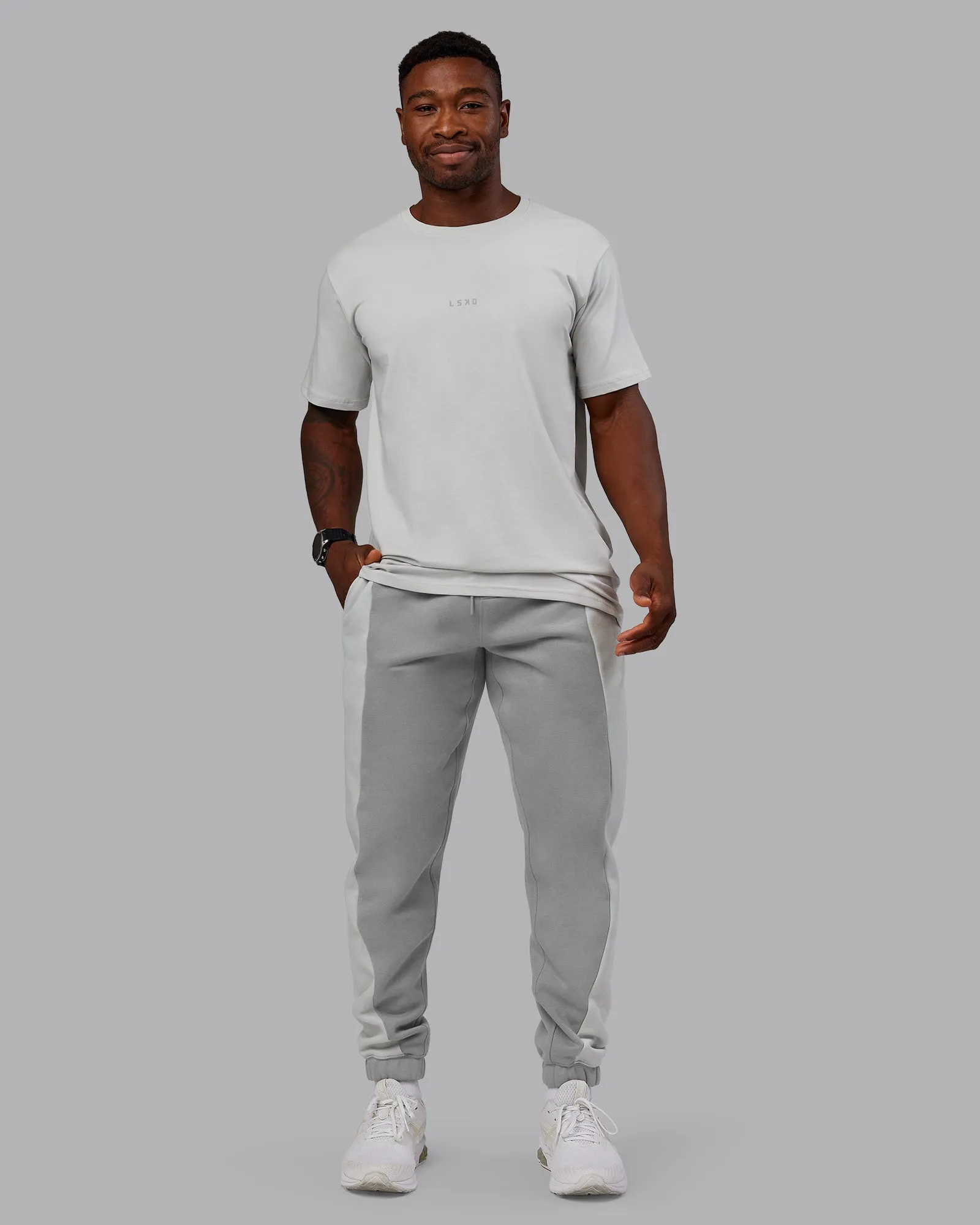 Stream Panel Joggers - Circular Grey-Digital Mist