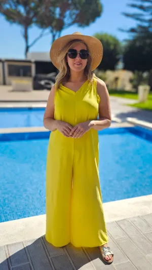 Summer Yellow Jumpsuit