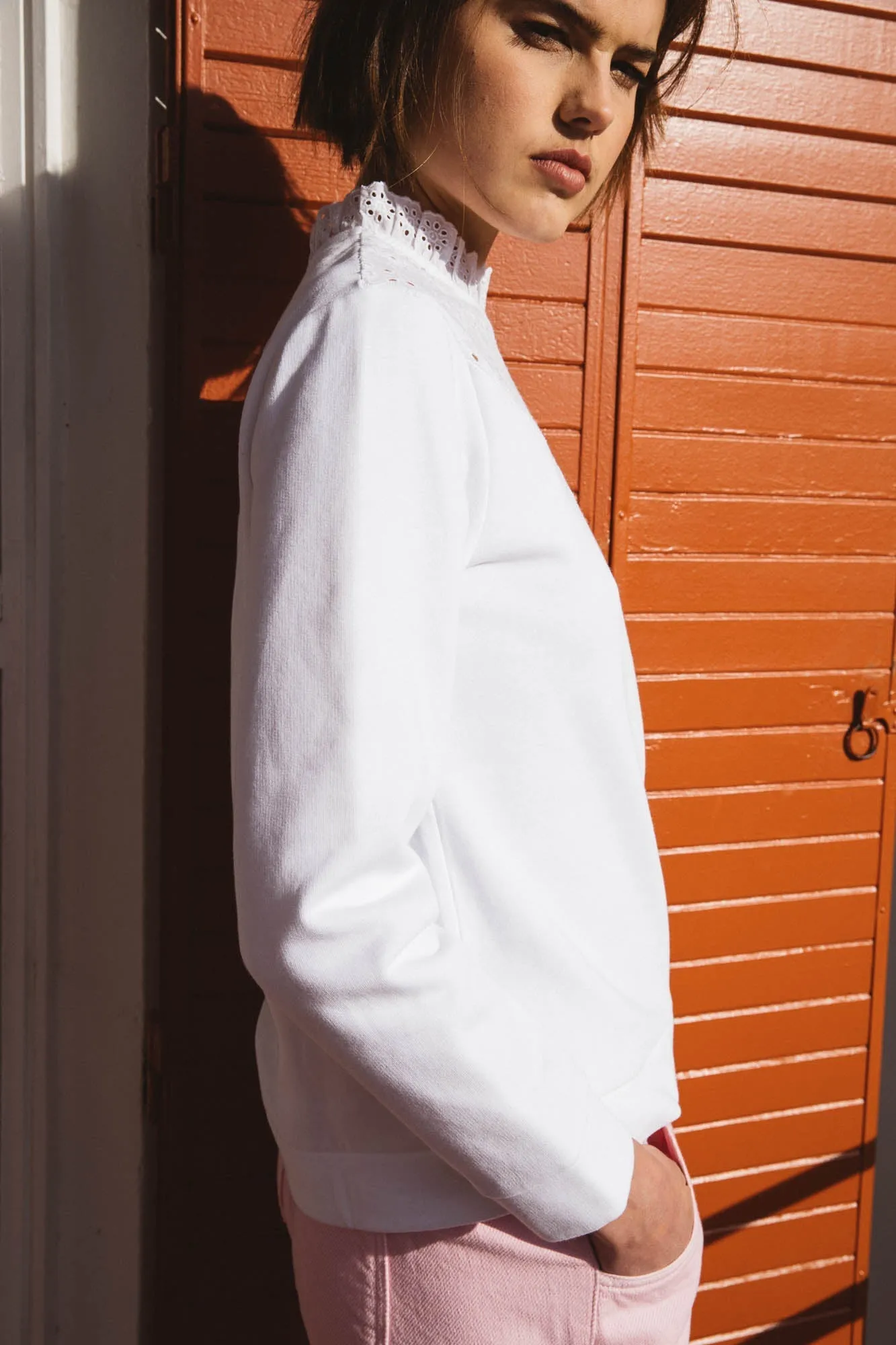 Sweat-shirt Rayan écru