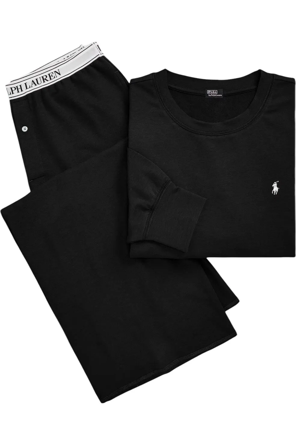 Sweatshirt & Wide Leg Set - Black