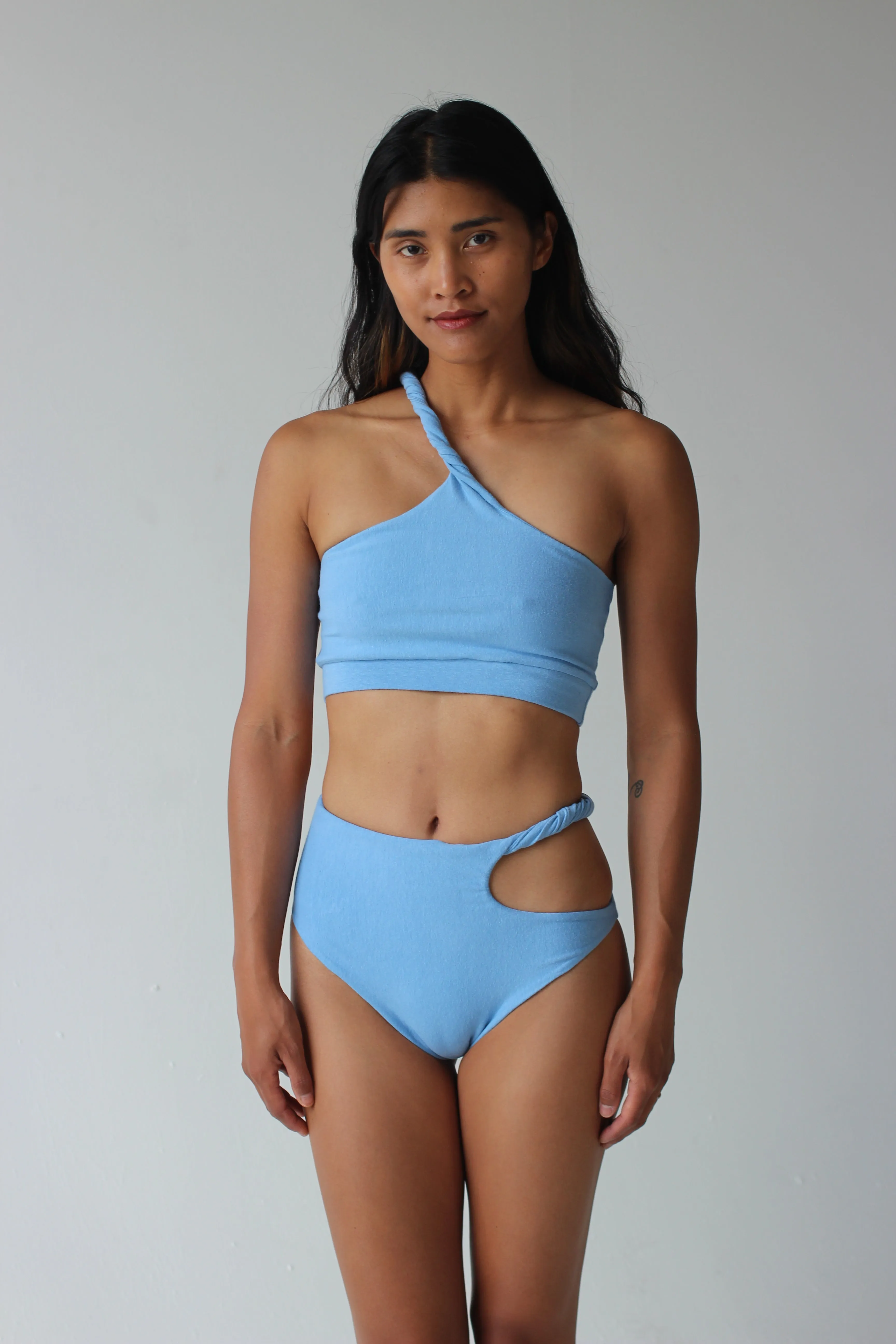 Swirl Bikini Bottom - Tonic Blue