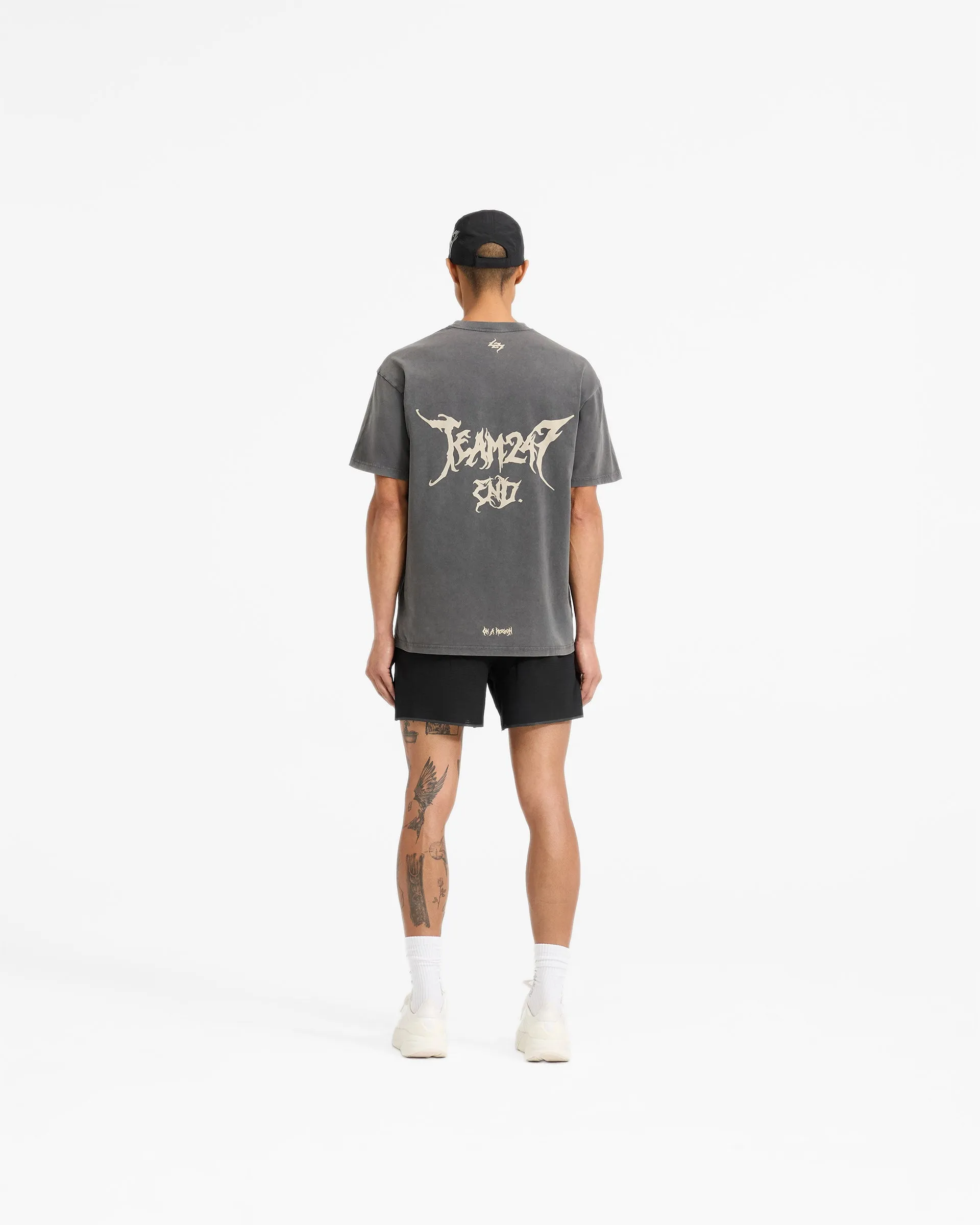 Team 247 X END Oversized T-Shirt - Washed Grey