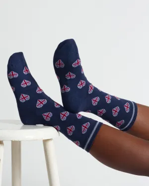 Team GB Bamboo Socks in a Bag - Blue Multi