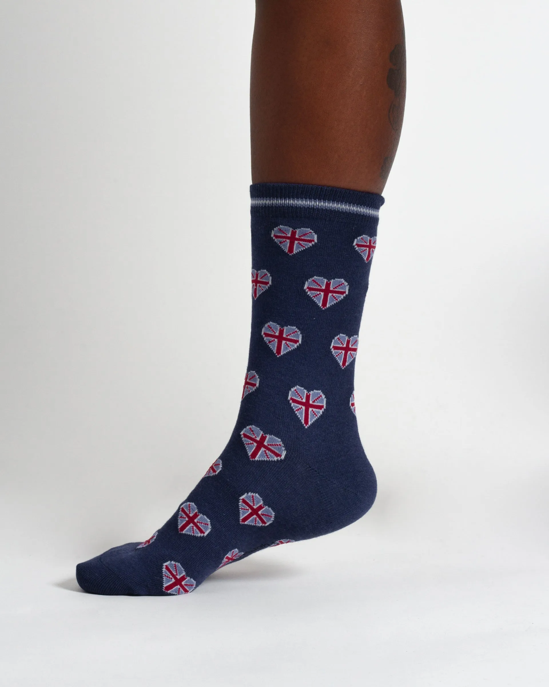 Team GB Bamboo Socks in a Bag - Blue Multi